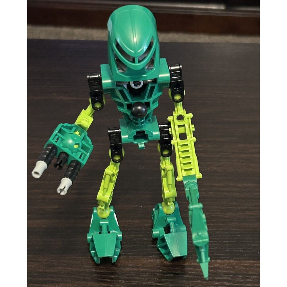 LEGO Bionicle Toa Lewa Mata 8535 100 Percent Complete Vtg 2001 Figure Miru Mask